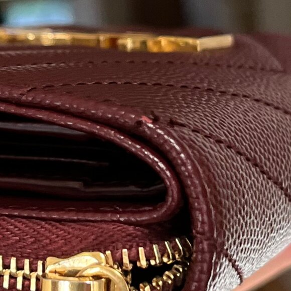 YSL Saint Laurent cassandre matelassé compact zip around wallet - Authentic - Picture 17 of 17